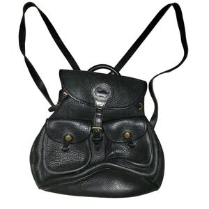 Dooney Bourke‎ all weather vintage 80s Leather Backpack Classic Duck Logo USA